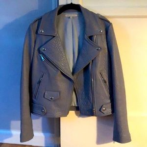 AMAZING Blue Leather Jacket